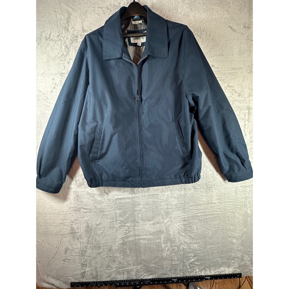 Perry Ellis Portfolio Men's‎ Navy Blue Full Zip Jacket Size XL